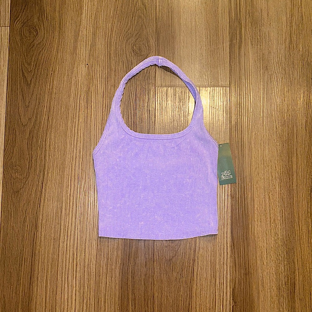 lavender halter top